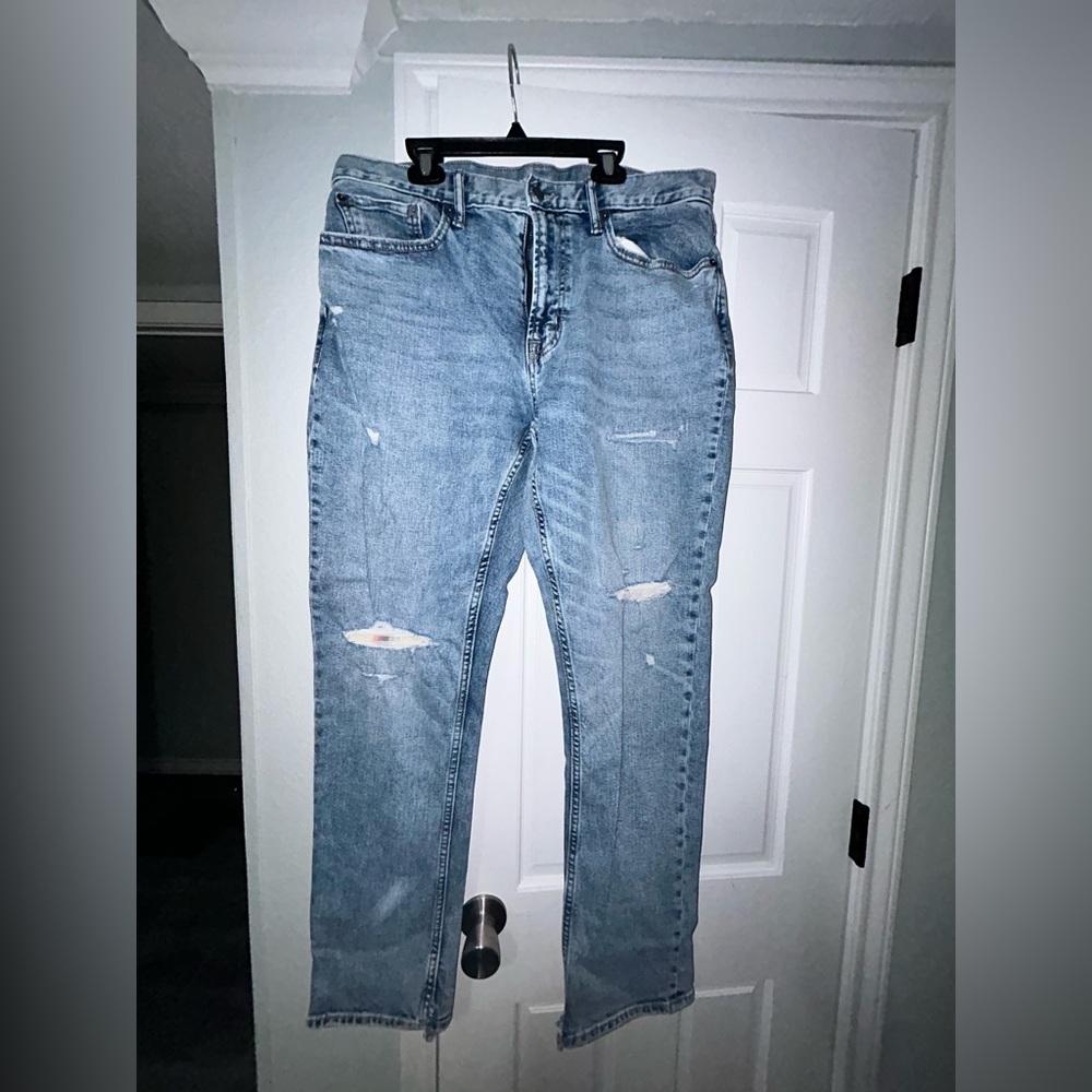 Old Navy Men's Light Blue Straight Jeans